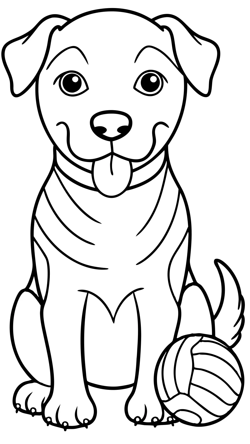 coloriages de chien imprimé